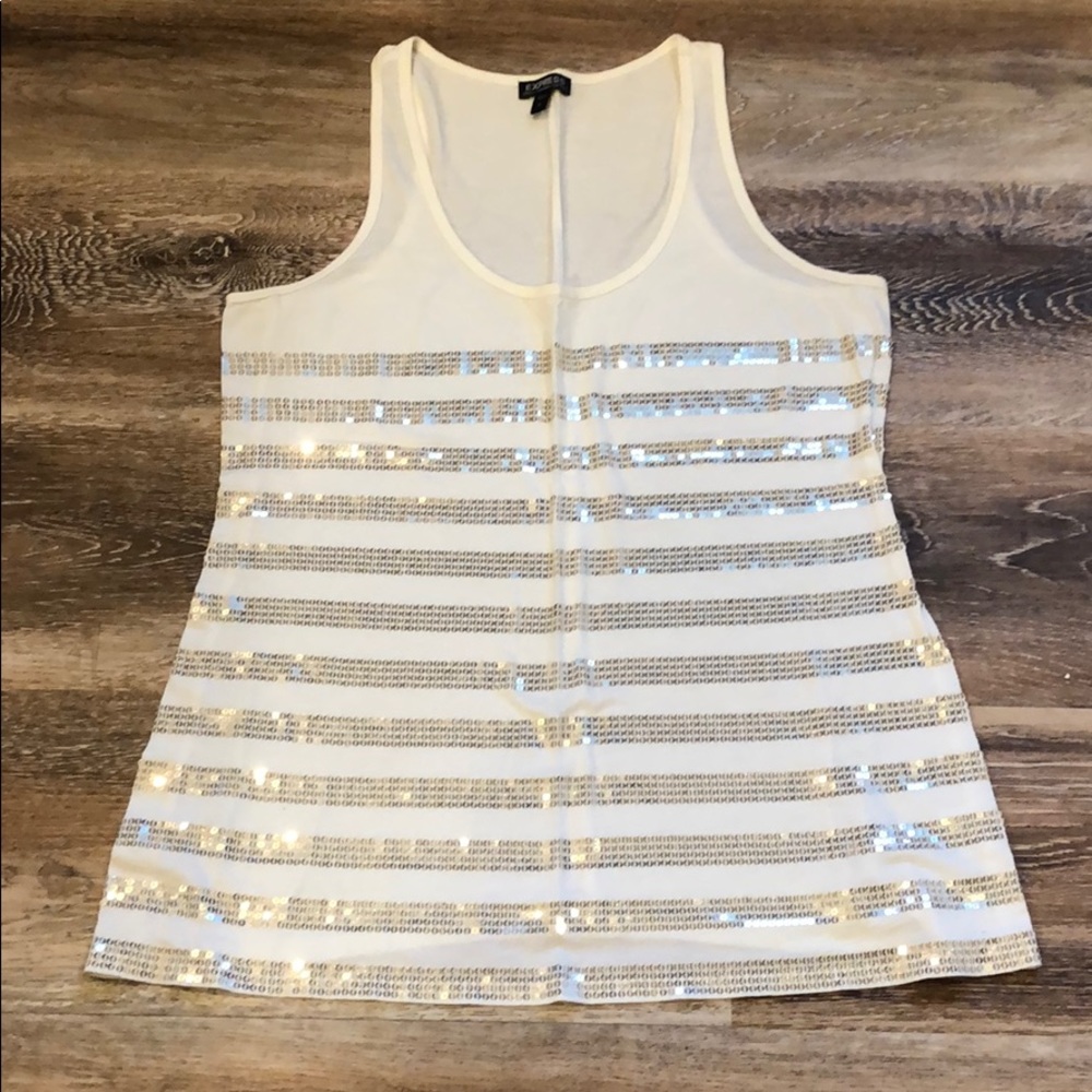 *Express Sequins Tank Top